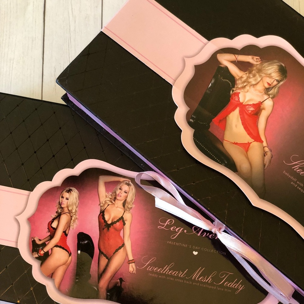 Sheer Babydoll Set by Leg Avenue